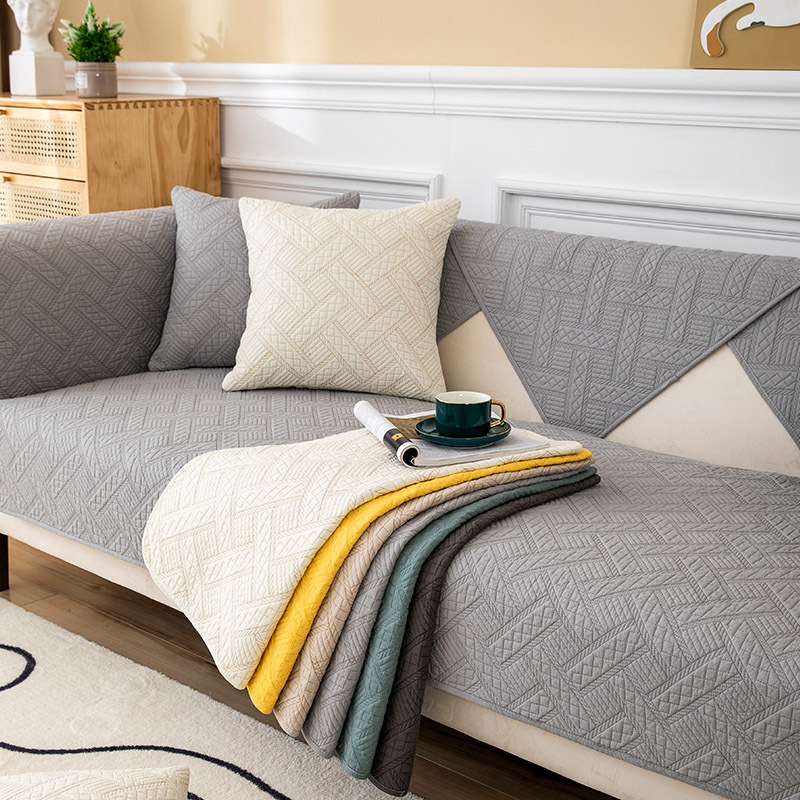 Washer Toss Set - Solid Color Non-slip Cotton Sofa Cover