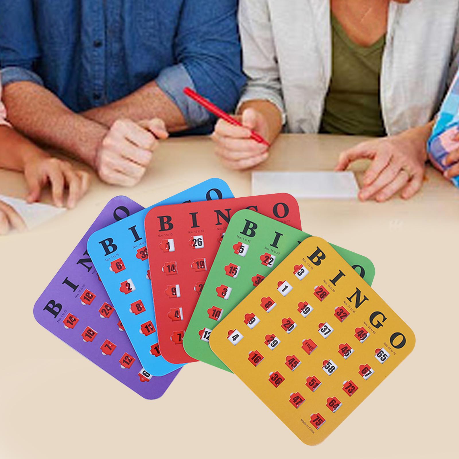 Party Games For Large Groups - 5 Pieces Bingo Game Cards Large