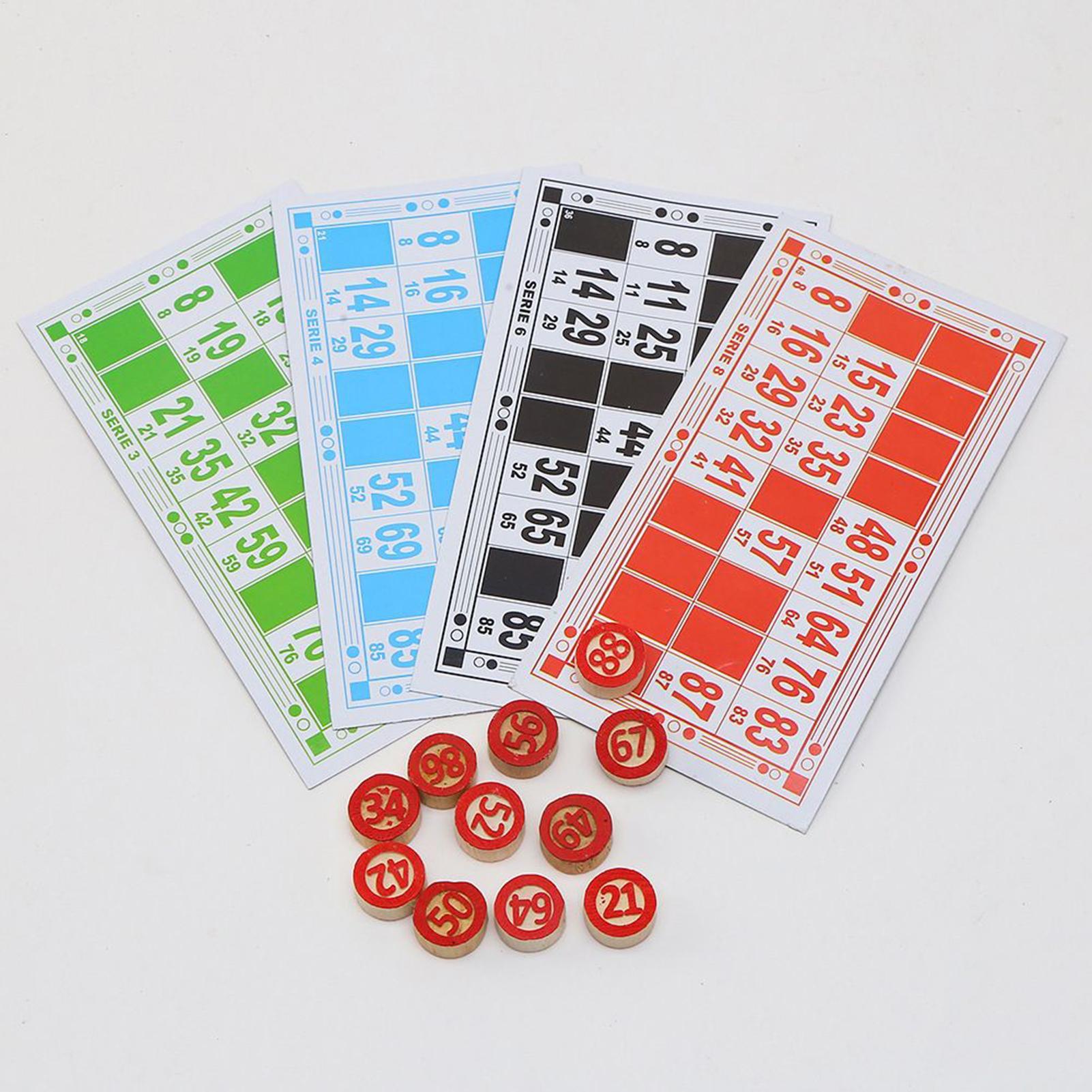 Party Games For Large Groups - Bingo Set Funny Educational Interactive Vintage