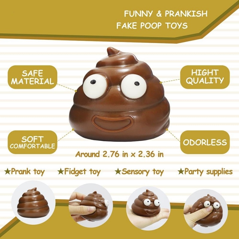 Cute Fidget Squeeze Poo Toy St - Party Games Adults Funny review and price
