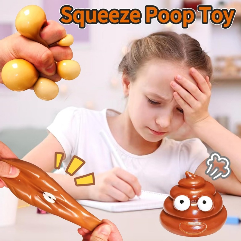 Cute Fidget Squeeze Poo Toy St - Party Games Adults Funny review and price