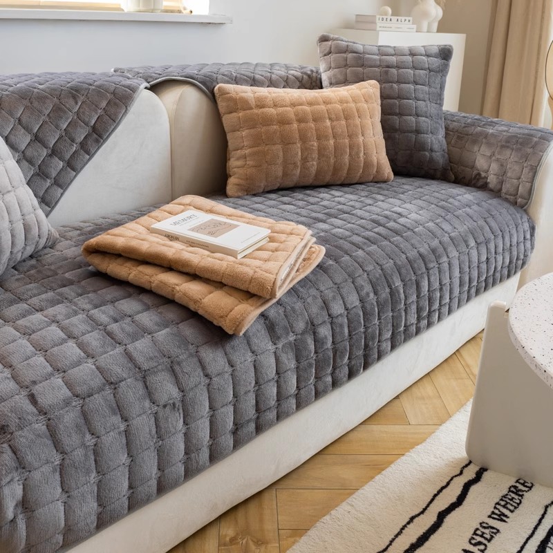 Plush Plaid Sofa Cushion Non-s - Washer Toss Set review and price