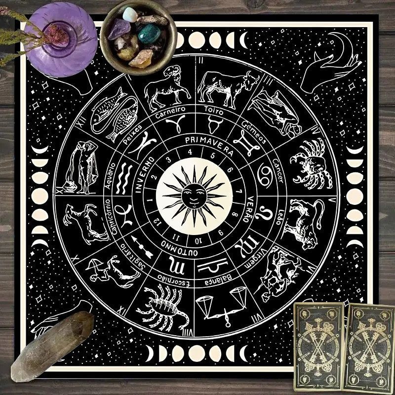Zodiac Pattern Tarot Cloth - S - Zodiac Party Games review and price