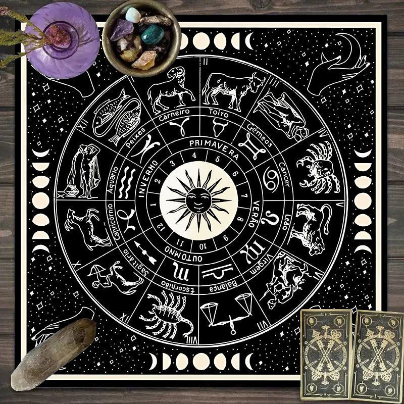 Zodiac Pattern Tarot Cloth - S - Zodiac Party Games review and price