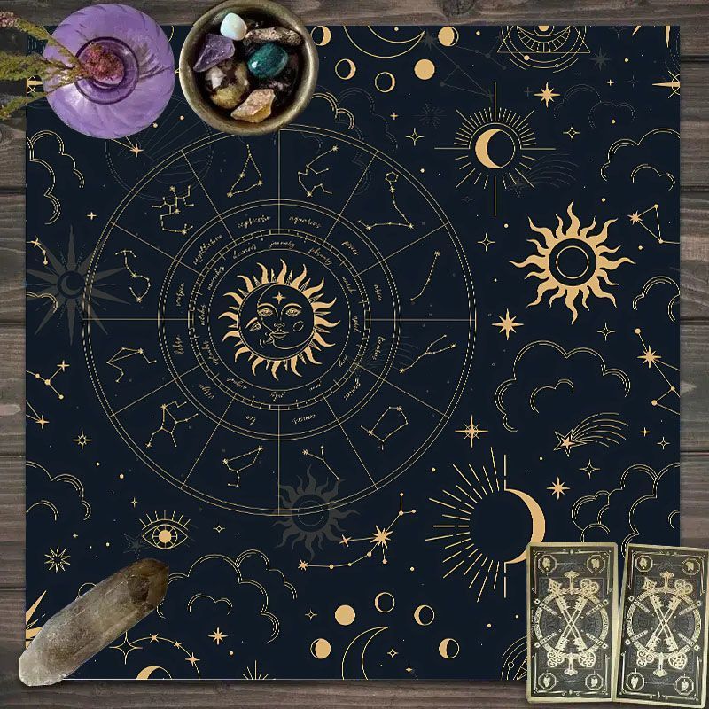 Zodiac Pattern Tarot Cloth - S - Zodiac Party Games review and price