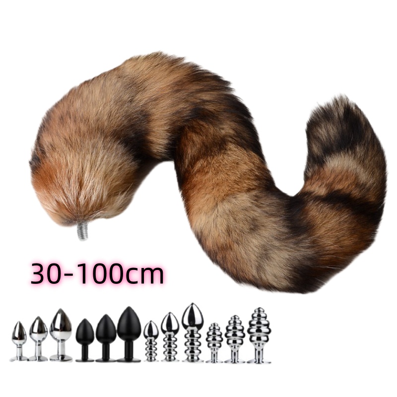 30-100cm Sexy Real Fox Tails w - Party Games Adults Funny review and price