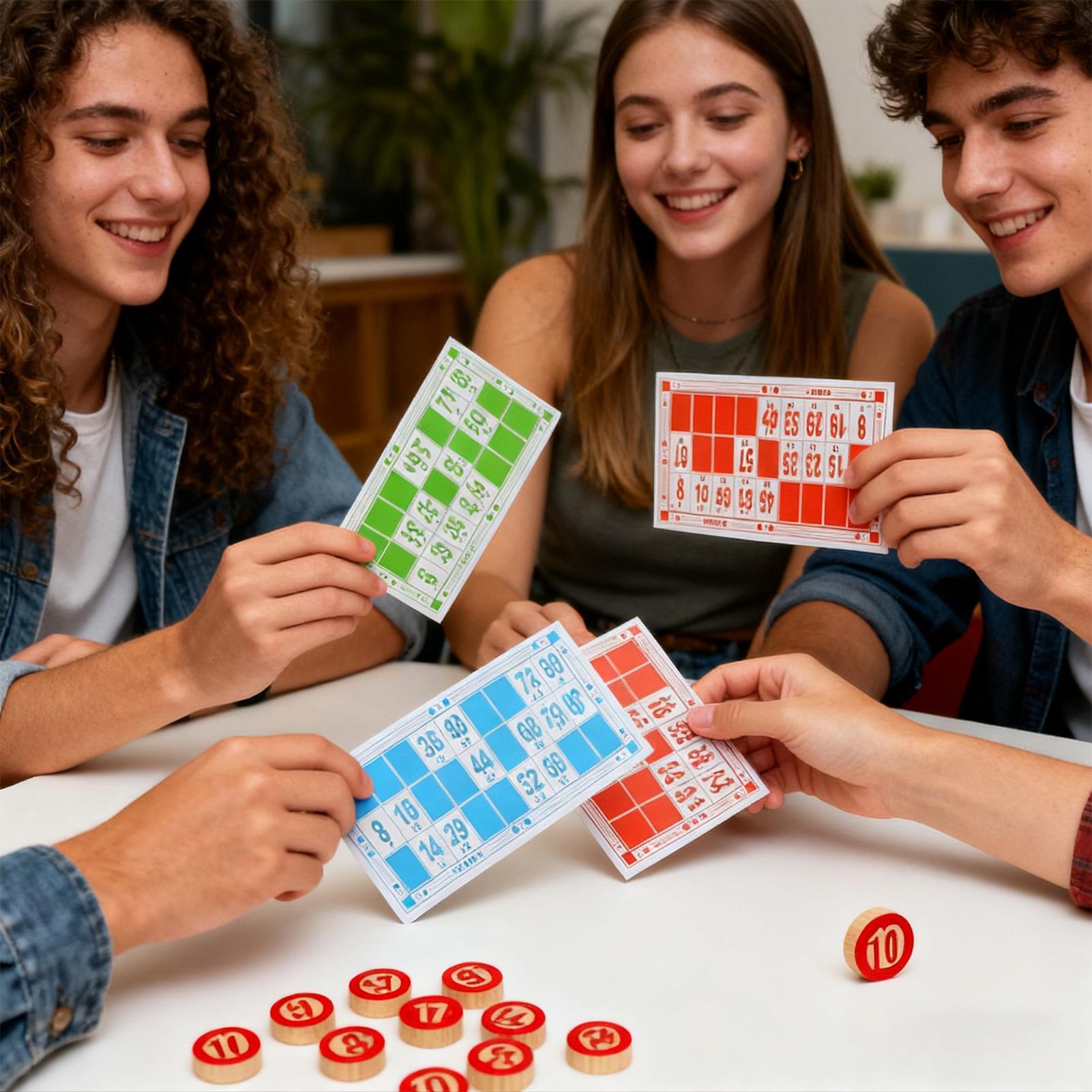 Vintage Wooden Bingo Game Set  - Party Games For Large Groups review and price
