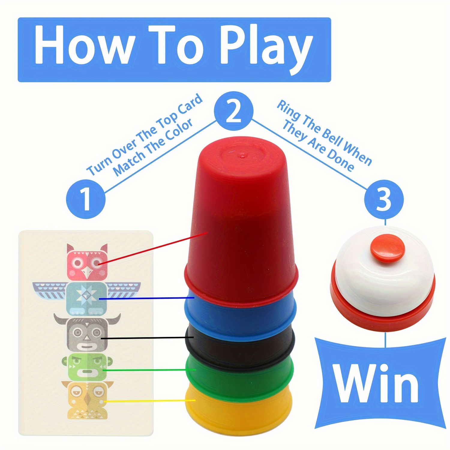 Stacked Cup Chessboard Game To - Quick Games Party review and price