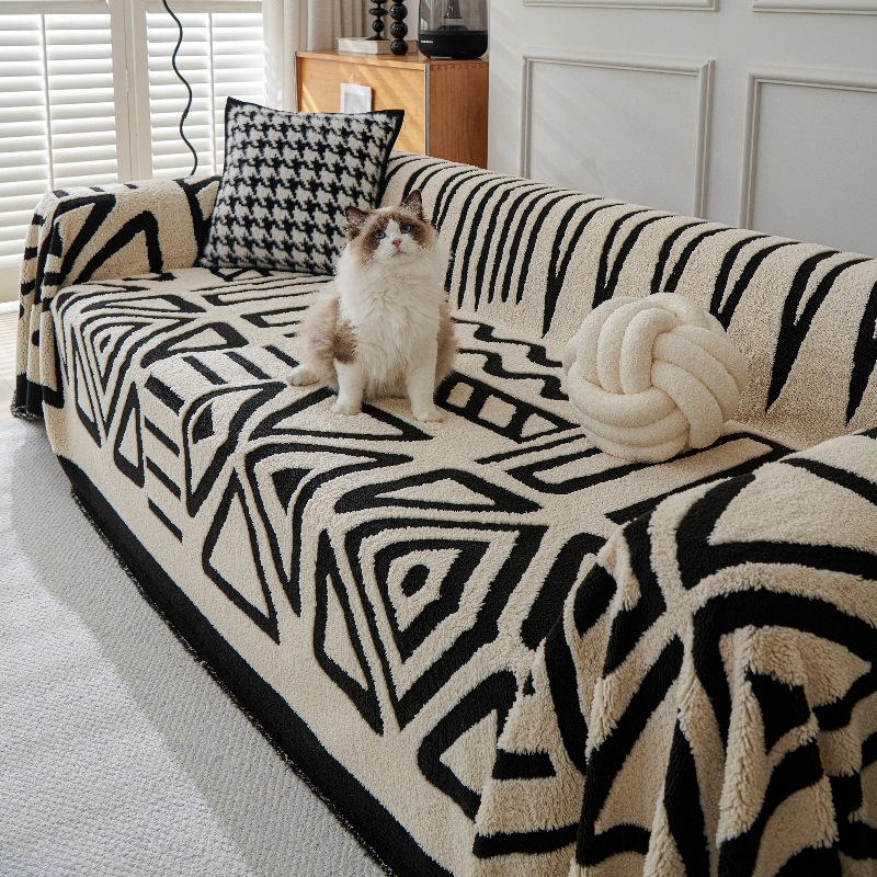 Polar Fleece Plush Sofa Cover  - Washer Toss Set review and price