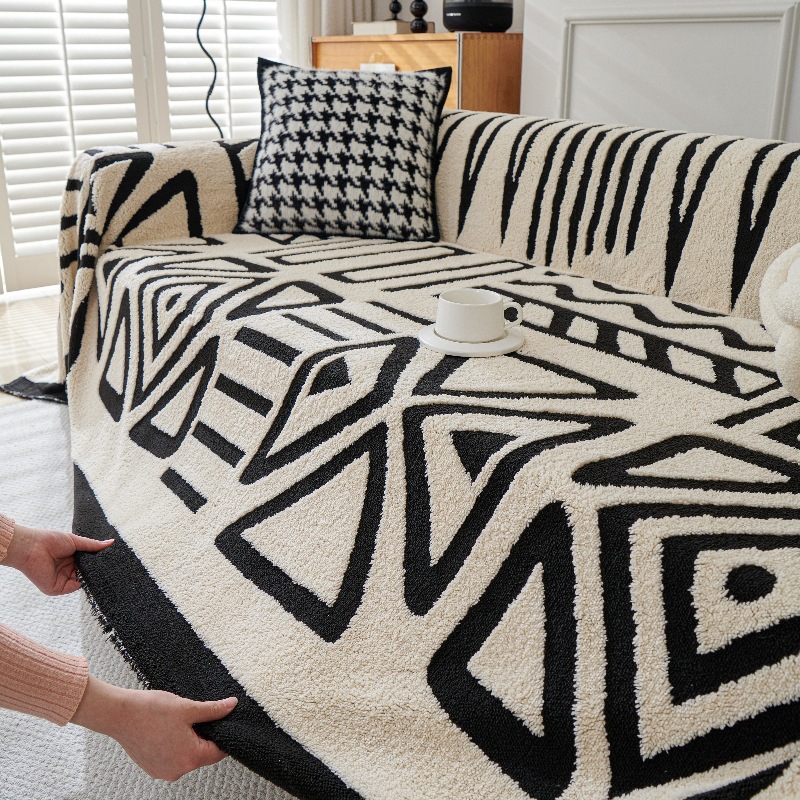 Polar Fleece Plush Sofa Cover  - Washer Toss Set review and price