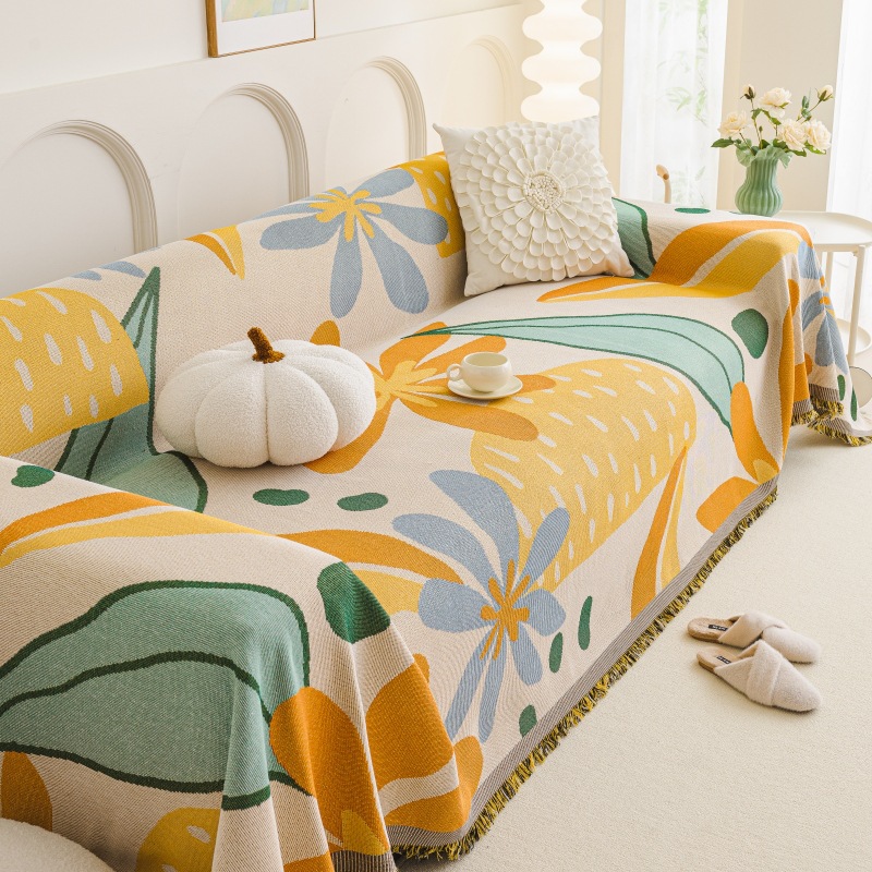 1pc Sofa Blanket with Tassels  - Washer Toss Set review and price