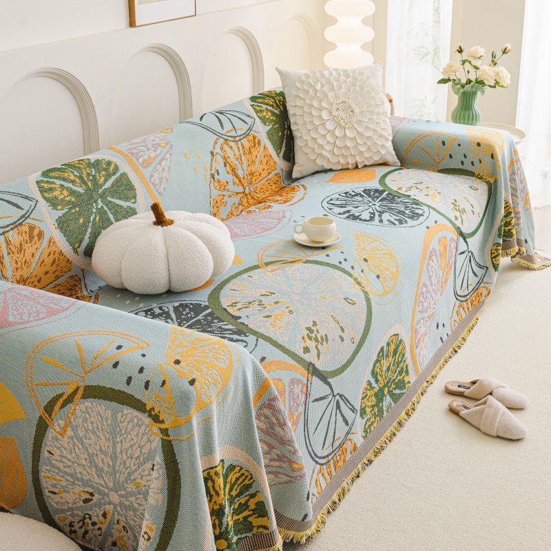 1pc Sofa Blanket with Tassels  - Washer Toss Set review and price