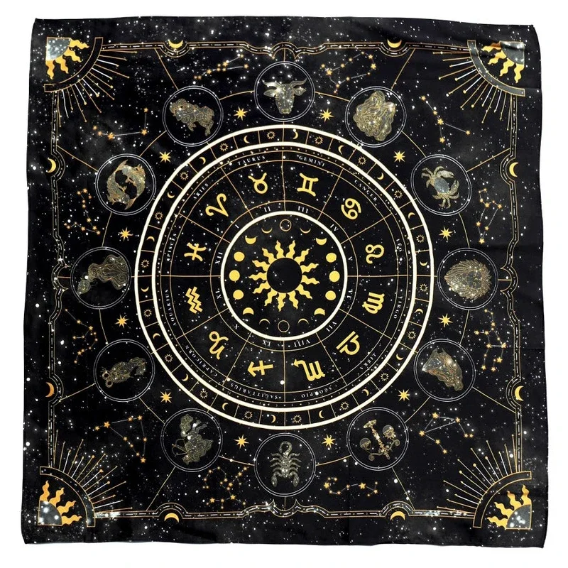 Tarot Cloth Zodiac Wheel Astro - Zodiac Party Games review and price