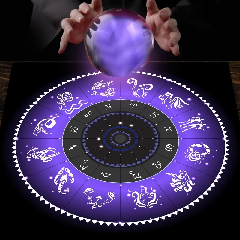 Tarot Cloth Purple Zodiac Whee - Zodiac Party Games review and price