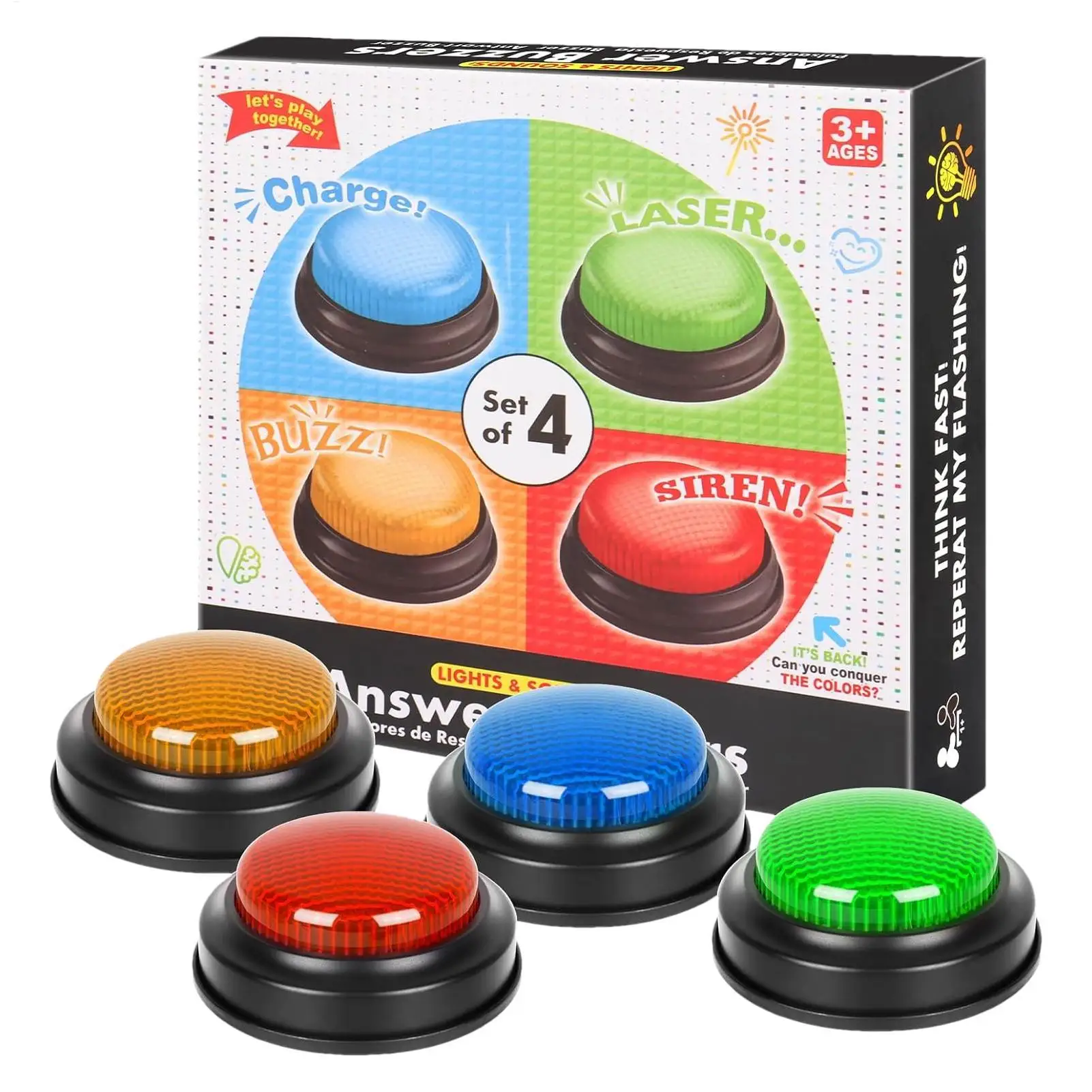 Game Buzzer 4-Piece Quick Answ - Quick Games Party review and price